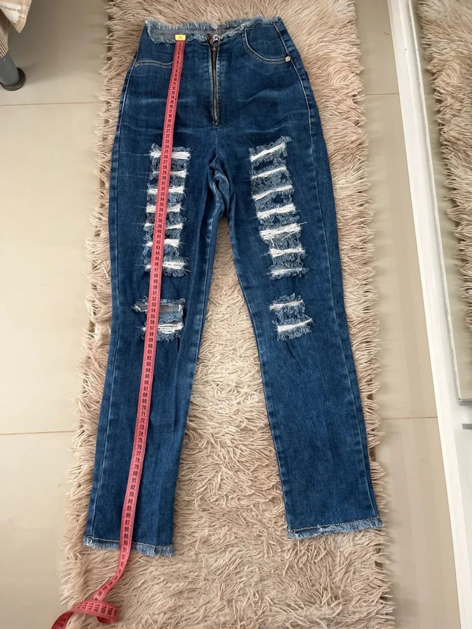 Calça Jeans Destroyed Azul, planet TAM 36 - Foto 2