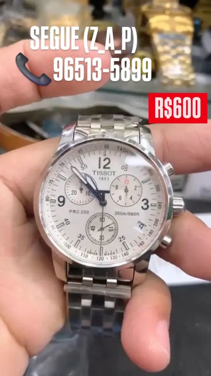 Relógio TISSOT PRC 200 MULTIFUNCIONAL FUNDO BRANCO  - Foto 2