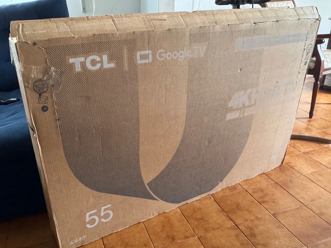Tv 55 Smart 4K UHD na caixa Android  - Foto 2
