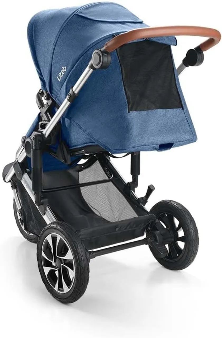 Carrinho de Bebê - Litet  -  Jet 3 Rodas - Azul - Bb681 - Foto 4
