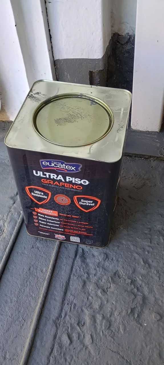 Tinta látex elcatex ultra piso cinza escuro 18 l.