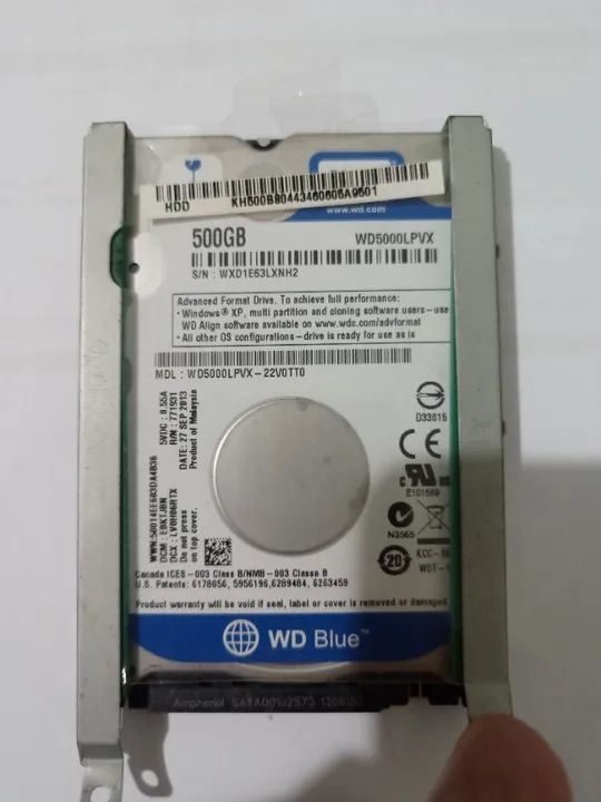 HD slim 500 GB formatado