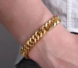 Pulseira De Elo Cubano Estilo Punk - ice - Foto 3