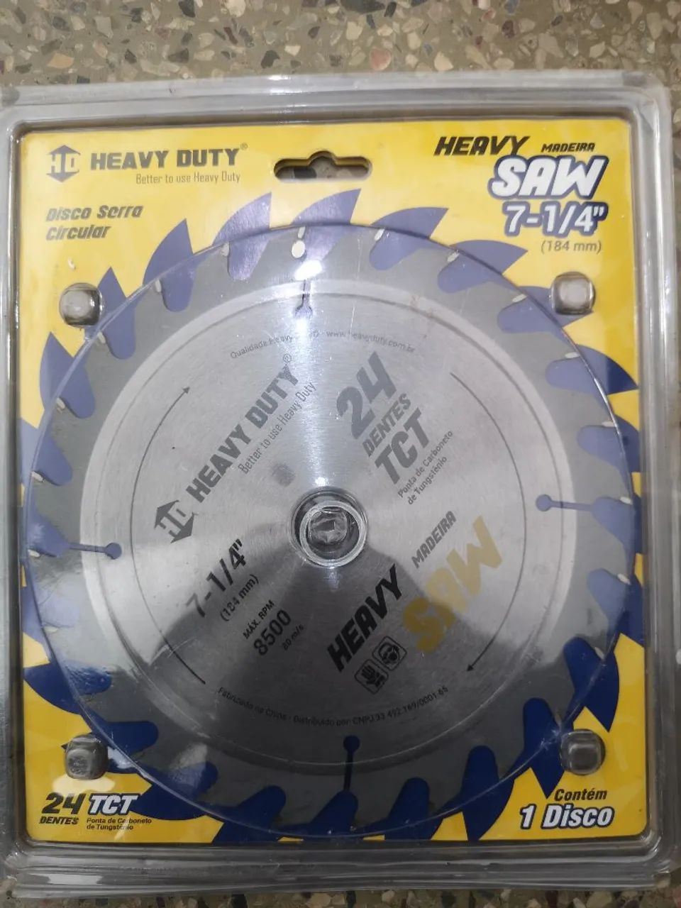 Disco de Serra Circular Heavy Duty 7 1/4'' 24 Dentes