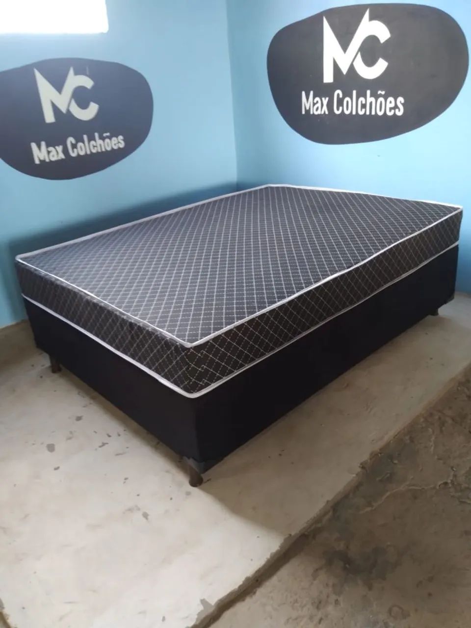 Cama Box Casal Max Colchões Molas Ensacadas 