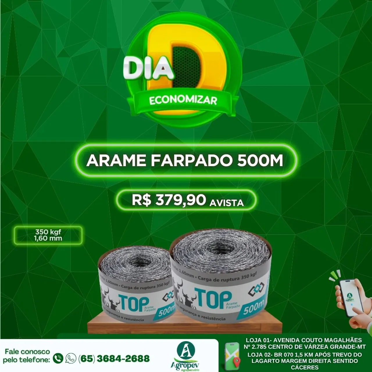 Arame Farpado 500m - Promoção Imperdível!