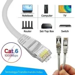 Cabo de caixa com 20MT Cat6 clipado produto novo - Foto 3