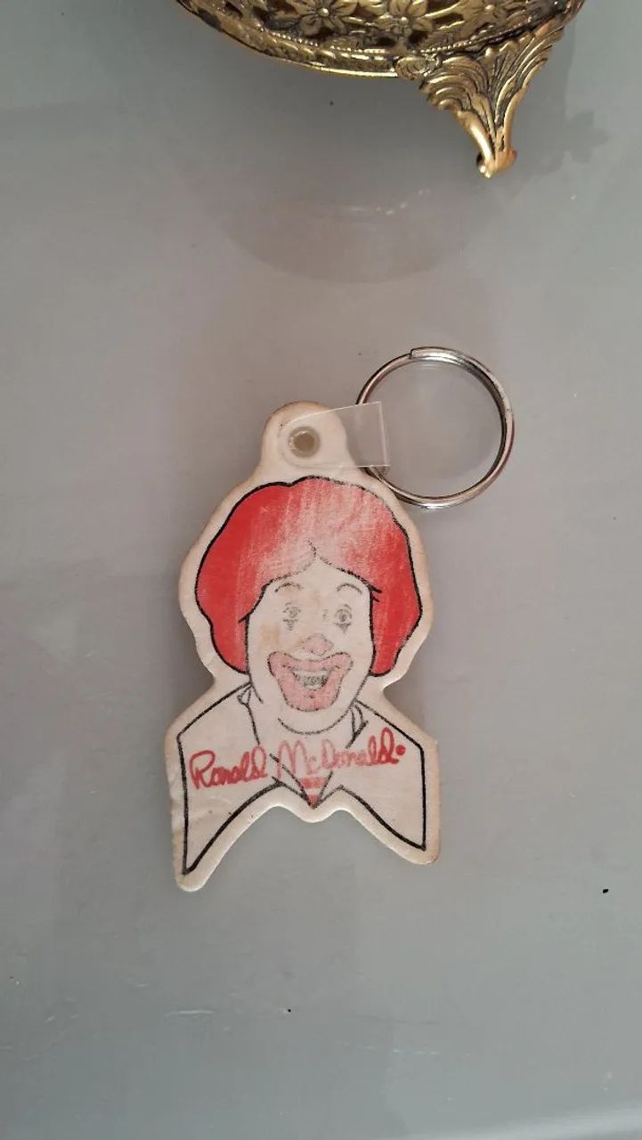 chaveiro vintage do Ronald McDonald Curitiba 