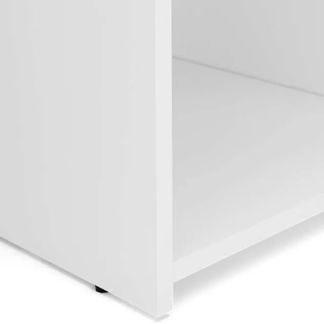 Mesa para escritório com gaveta na cor branco  - Foto 2