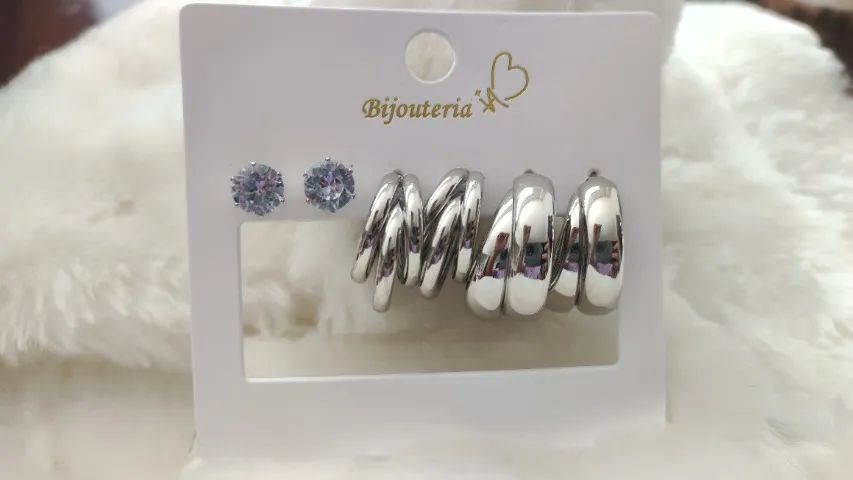 Brinco. Trio bijuterias. - Foto 4