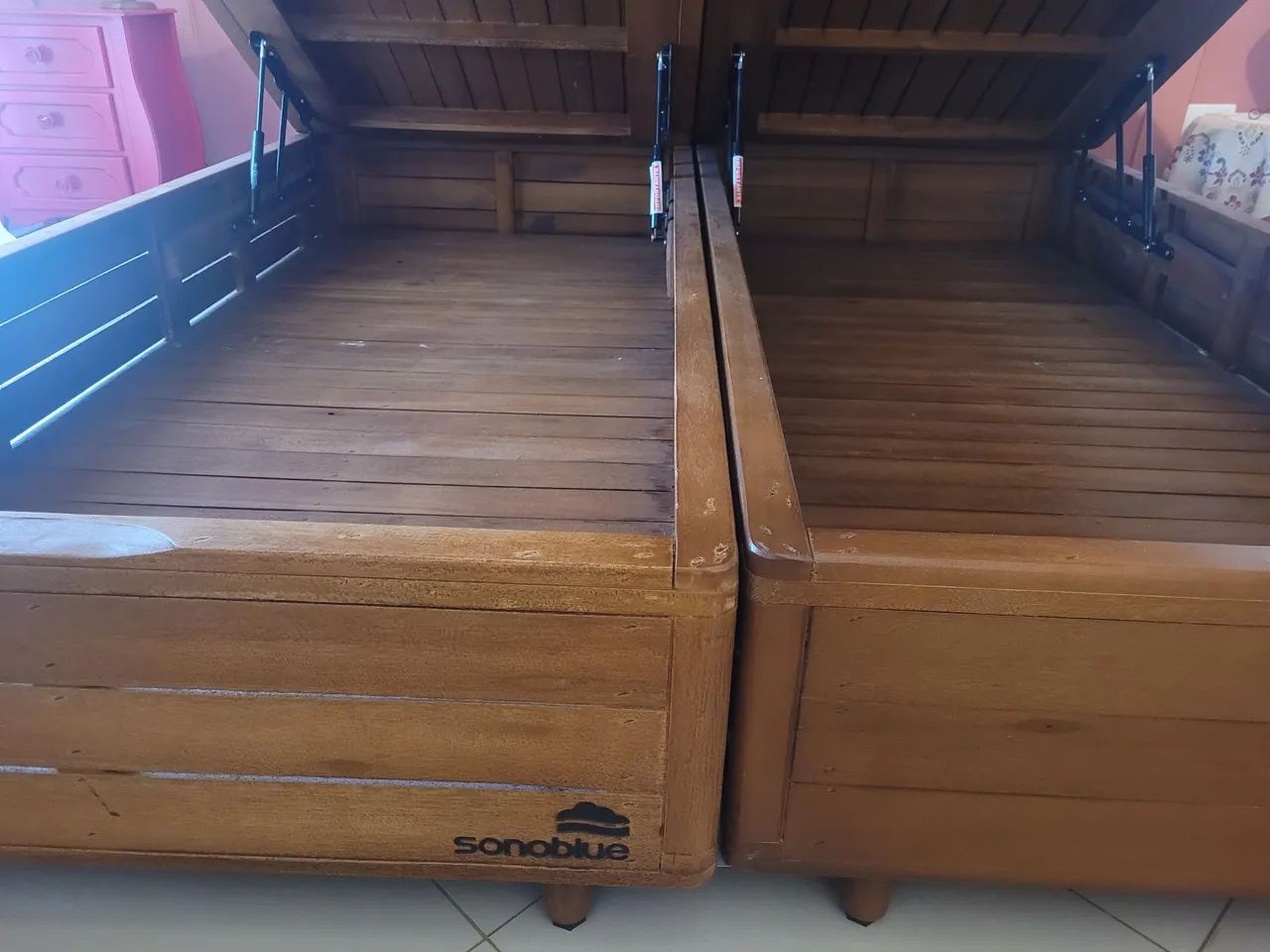 Cama Box Baú King em Madeira com Colchão  - Foto 4