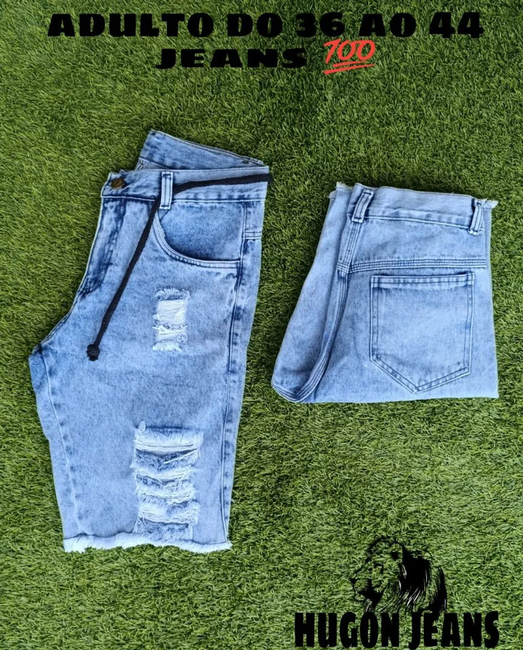 Shorts Jeans Masculino Desfiado - 36 ao 44
