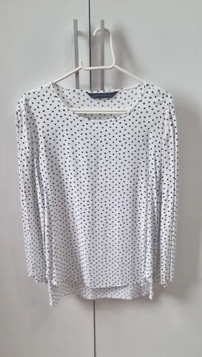 Camisa estampada poá da Zara - Foto 2