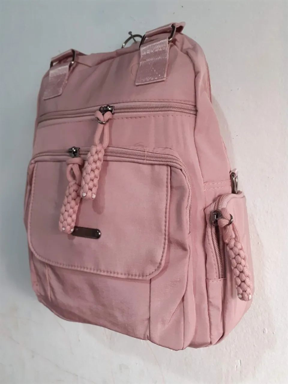 Mochila  Bolsa Feminina Rosa, Trabalho, Passeio  - Foto 2
