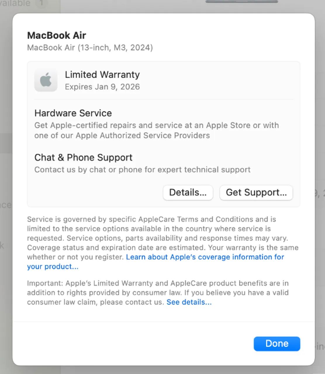 Apple MacBook Air 13 M3 16gb Ram 256 SSD - Zerado Praticamente Novo - Foto 5