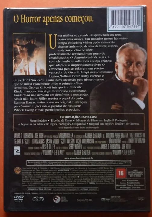 Dvd (Lacrado) O Exorcista III  - Foto 2