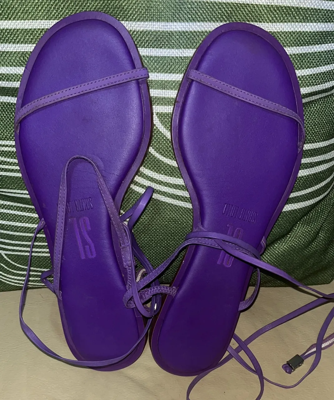 Sandálias Roxo Amarração