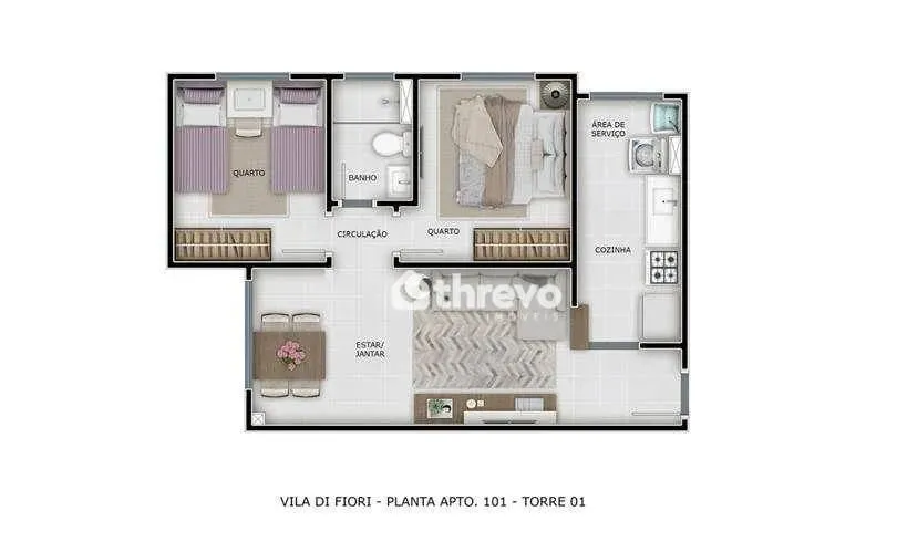 Apartamento com 1 dormitório à venda, 39 m² por R$ 224.990,00 - Cristo Rei - Teresina/PI
