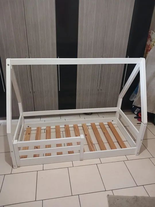 Cama Casinha Infantil Montessori com colchão 