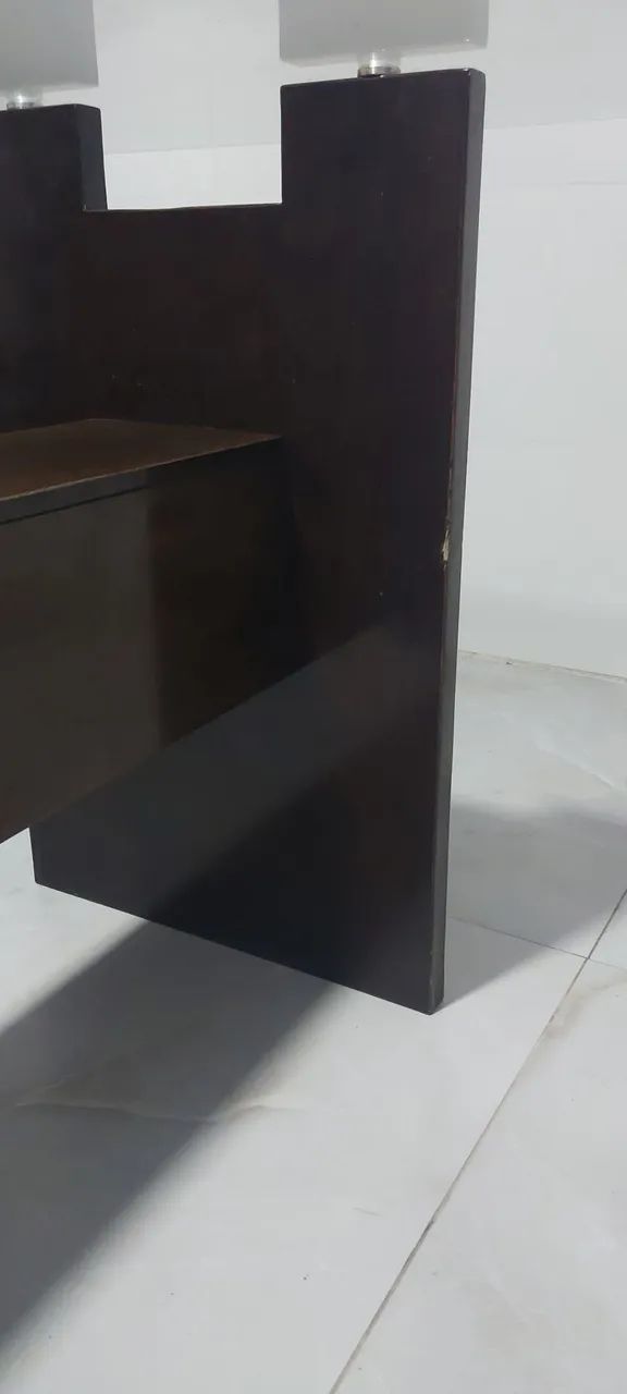Mesa de centro com tampo de vidro - Foto 5
