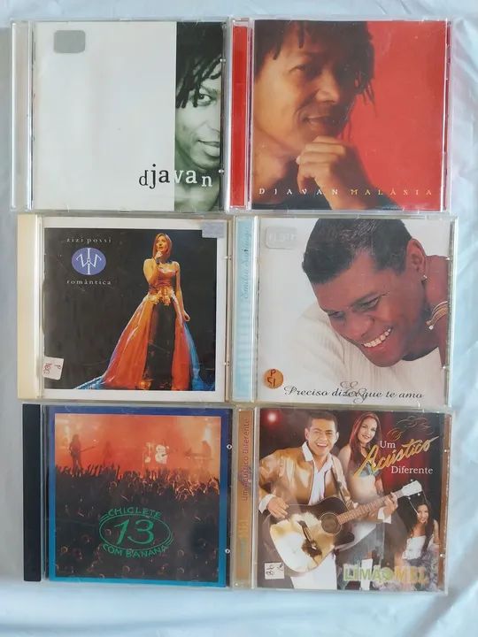 Cds Lote de 06 CDs usados de Músicas Brasileiras R$ 60 reais o lote