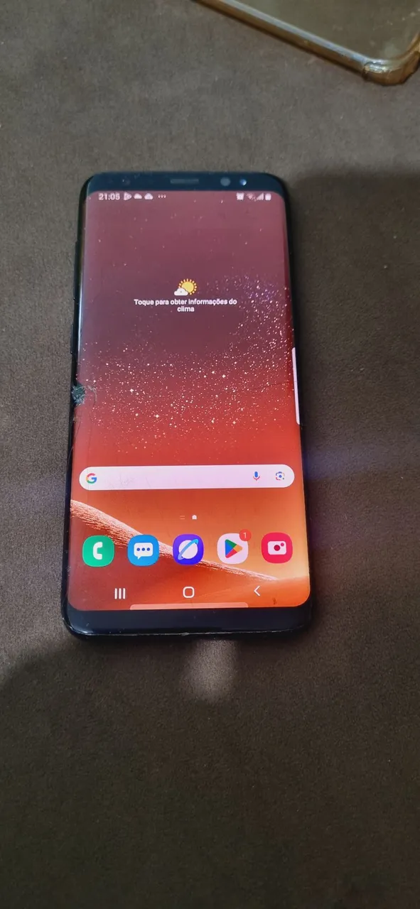 S8 tela trincada