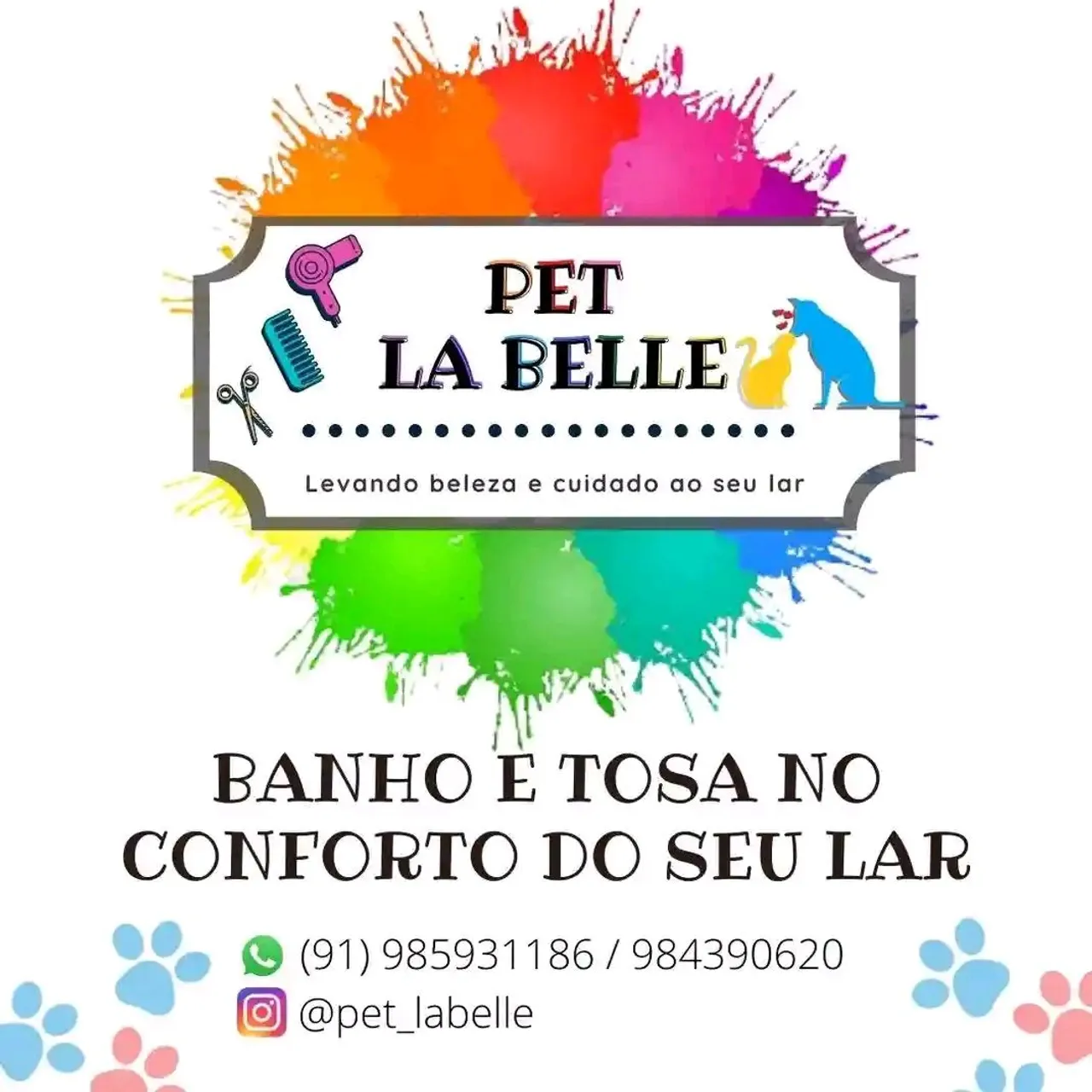 Trabalho com banho e tosa em domicílio 