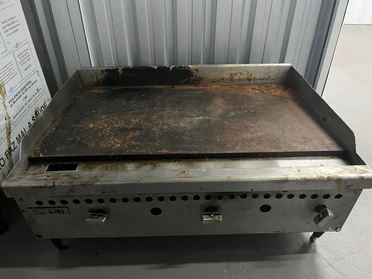 Chapa vulcan gás 90X70  - Foto 4