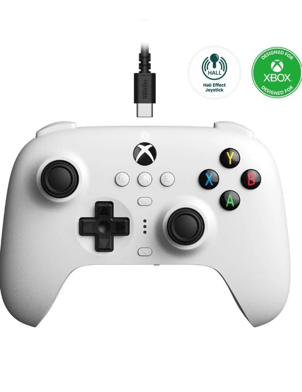 Controle 8bitdo ultimate Wired para Xbox one, séries X/S e PC ( versão com hall efect)