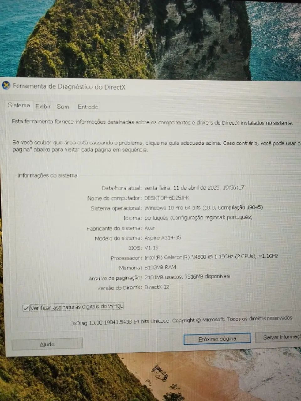 Notebook Acer Aspire 3, Intel N4500, 8GB, 128GB SDD" Full HD .  Entrego, Parcelo - Foto 3