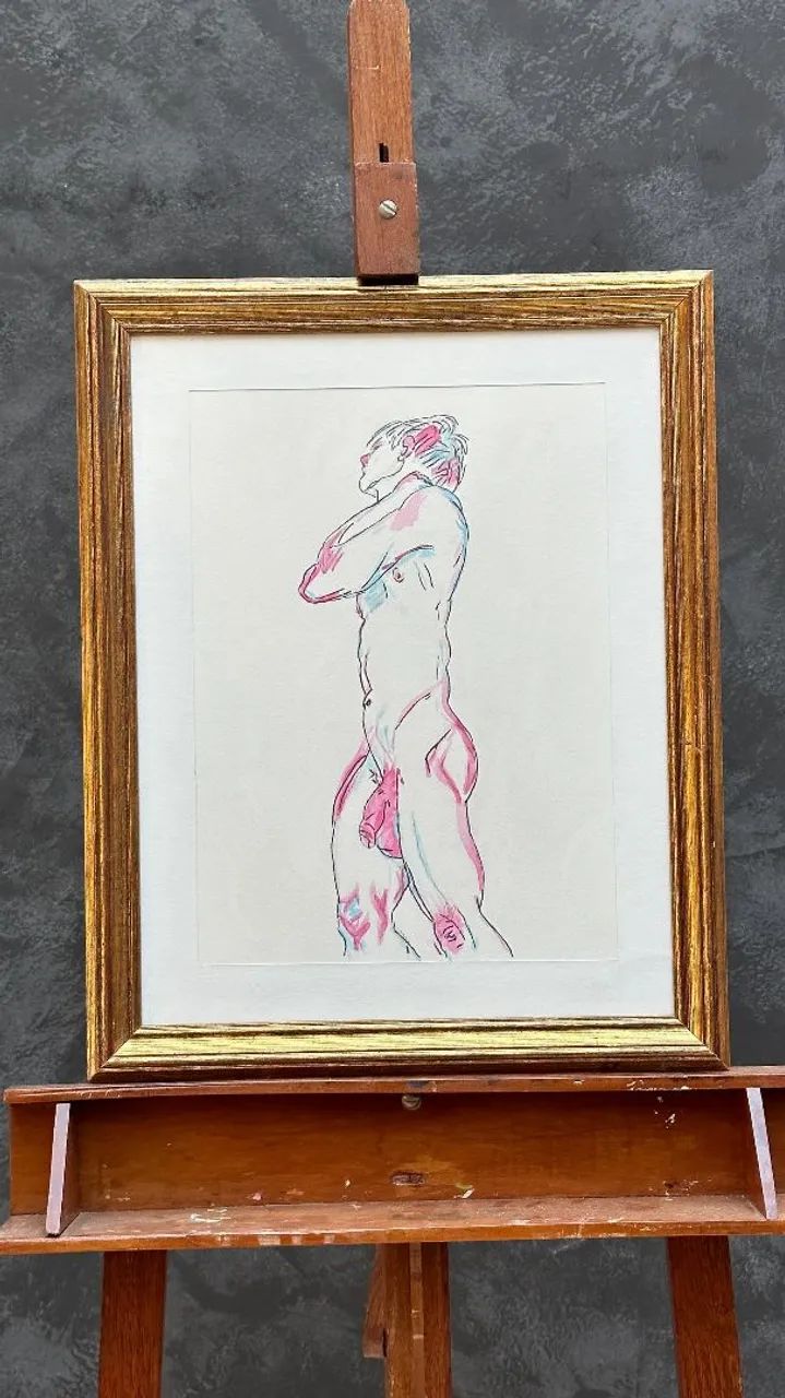 Aquarela Nu Masculino - Foto 2