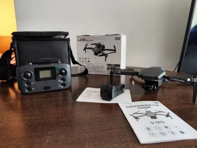 Drone l600 gimbal 3 eixos gravação 2.7k gps