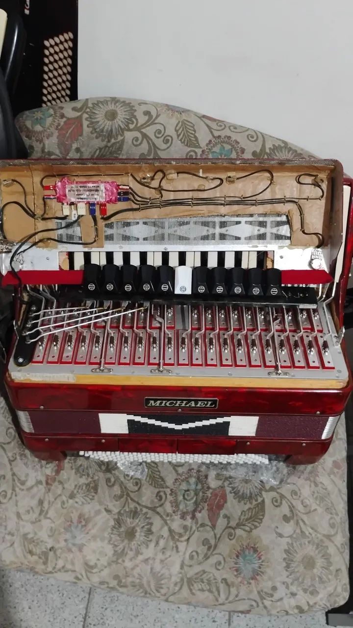 Sanfona Acordeon Michael 120 Baixos - Foto 3