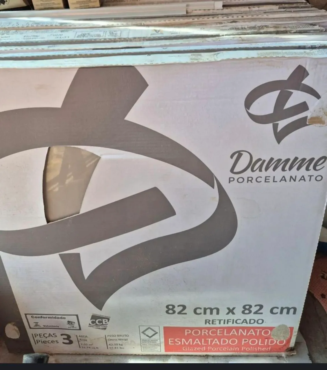 Porcelanato Damme 82x82cm Esmaltado Polido