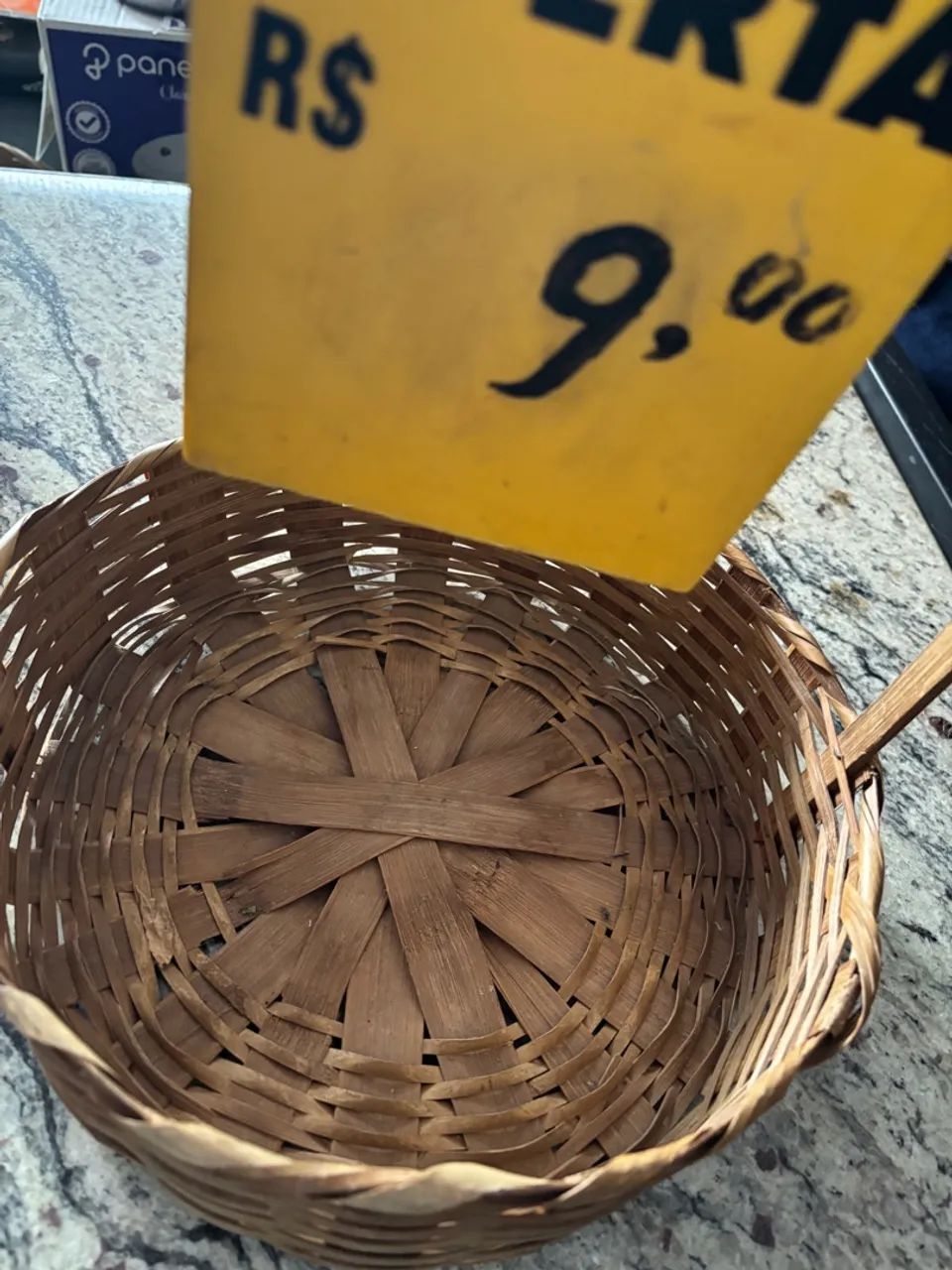 Cesta para café da manhã em Vime: Super Oferta, só 9 reais cada unidade  - Foto 5