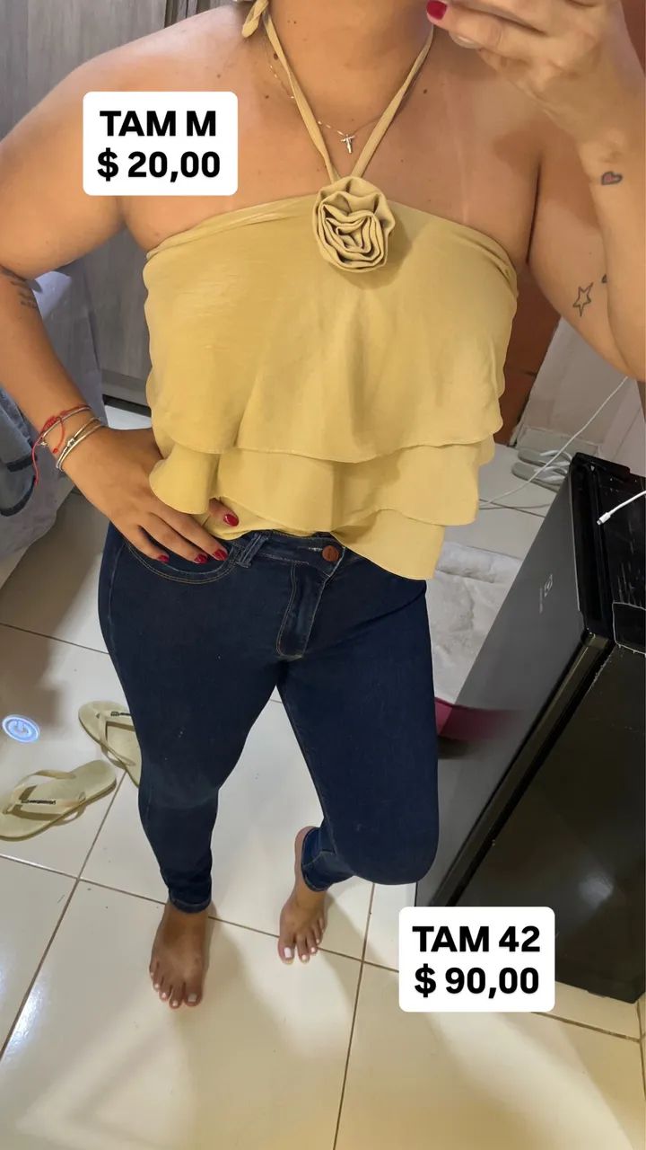 Bazar da Anne cropped calça vestidos 