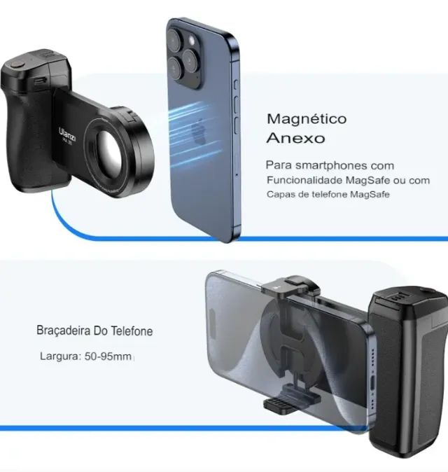 Suporte De Celular Ulanzi Ma35 Com Grip Bluetooth Magnético - Foto 3