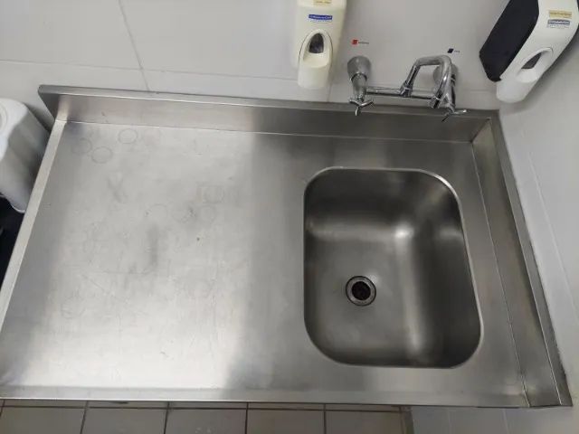 bancada de aço inox com cuba  - Foto 4