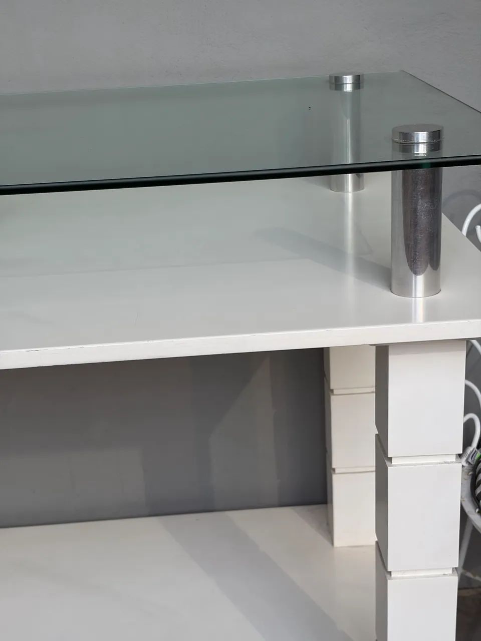 Mesa decorativa com vidro - Foto 4