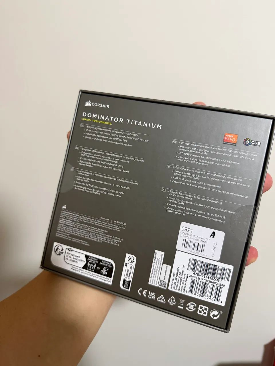 Memória RAM AMD EXPO DDR5 Corsair Titanium - Foto 2