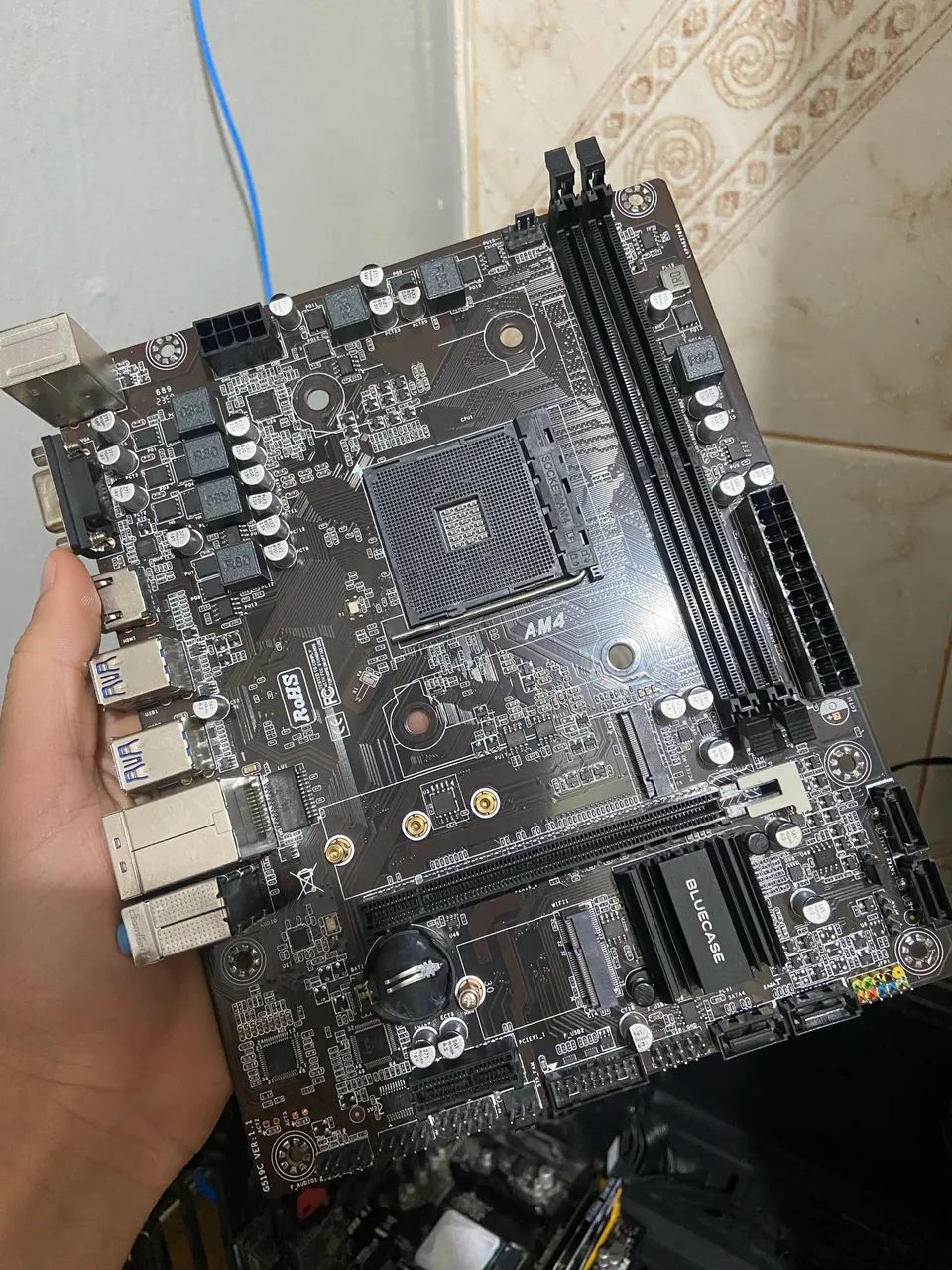 Placa mãe A320MH Bluecase am4