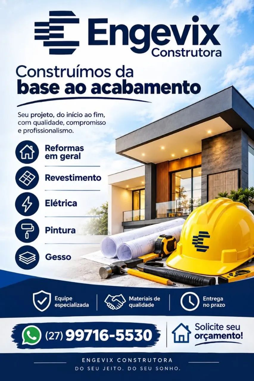 Construimos da base ao acabamento