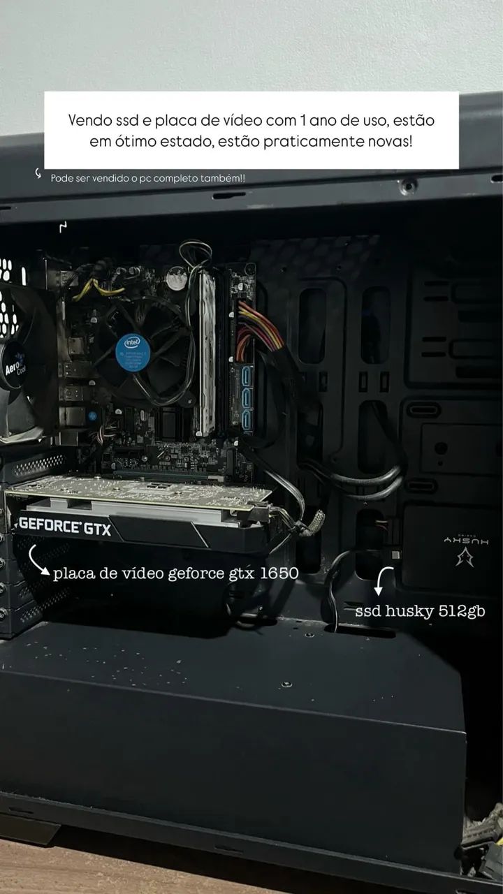 Computador completo ou peças separadas ( troco por notebook ) 