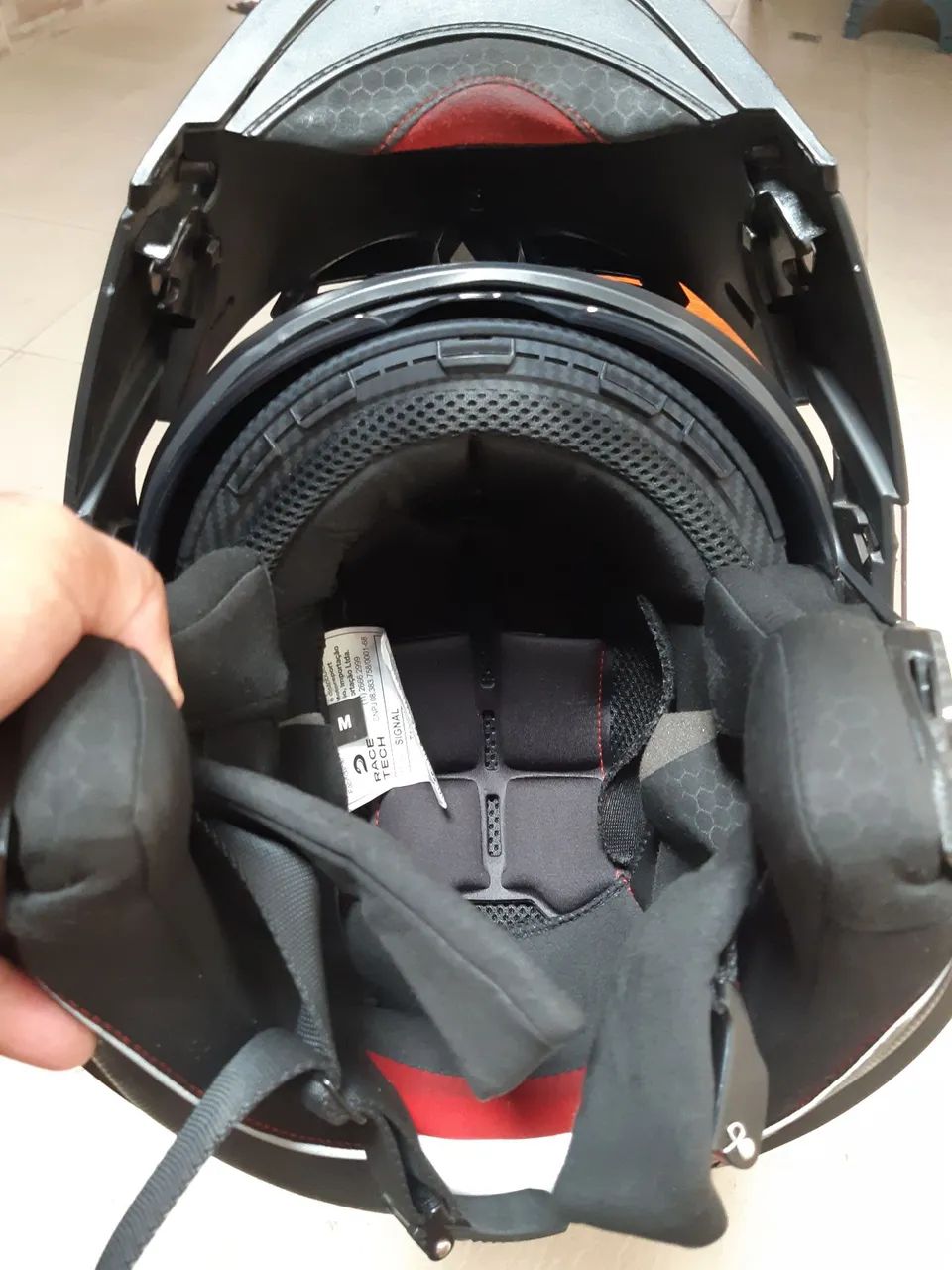 Capacete Race tech escamoteável  - Foto 3