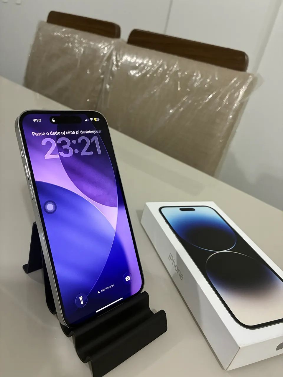 iPhone 14 Pro Max 256GB Silver Prata Bateria 80% Único Dono