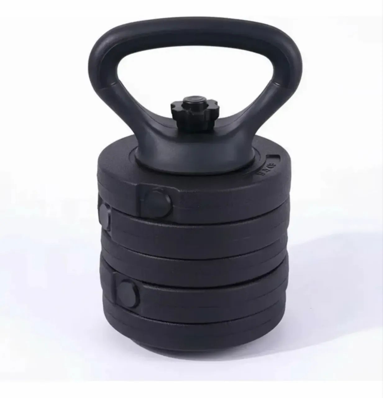 Kit Anilhas De Halteres E Kettlebell Ajustáveis Musculação 20kg - Foto 4