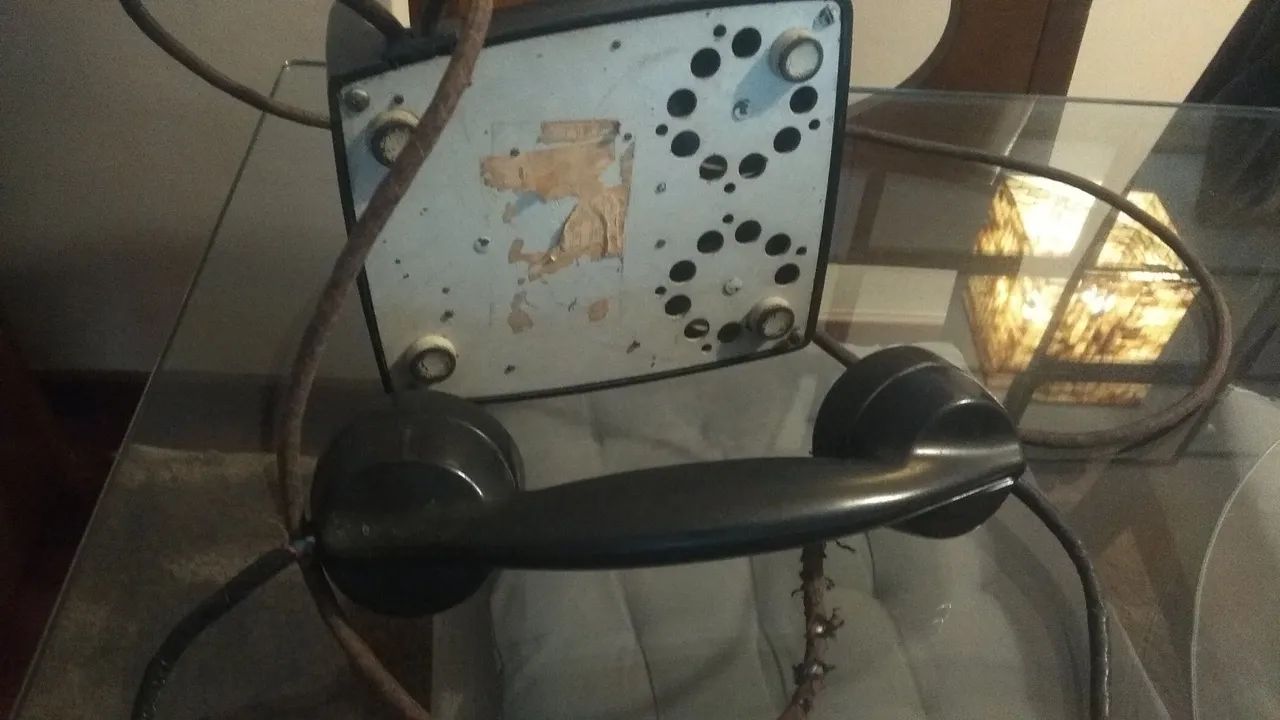 Telefone preto antigo  - Foto 4