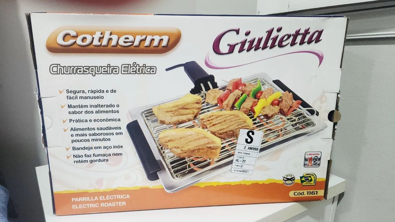 Churrasqueira elétrica nova
