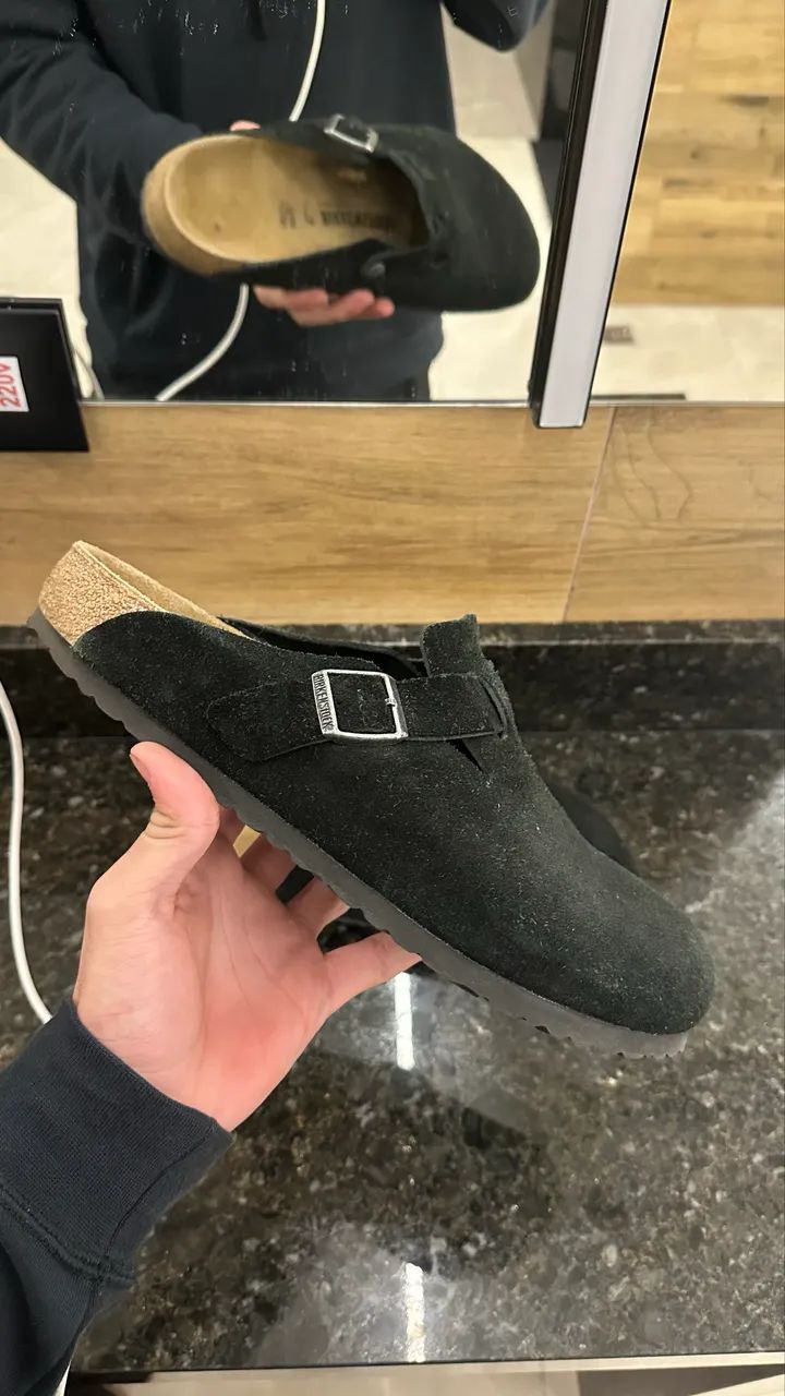 Birkenstock Boston Preta 
