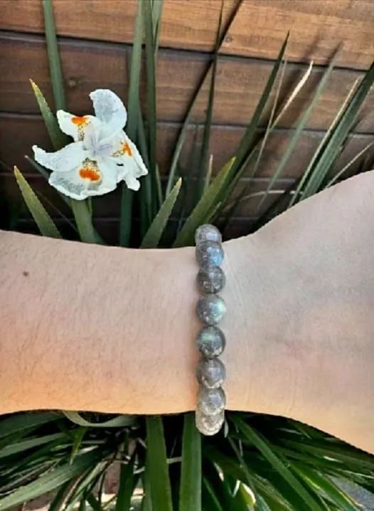 PULSEIRA DE LABRADONITA ROLADA GENUÍNA  - Foto 2